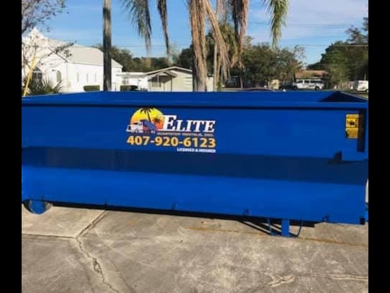 Elite Dumpster Rentals crew at work